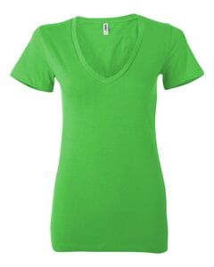 Bella+Canvas 6035 - Deep V-Neck Jersey T-Shirt Neon Green