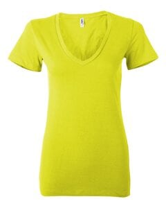 Bella+Canvas 6035 - Deep V-Neck Jersey T-Shirt Neon Yellow