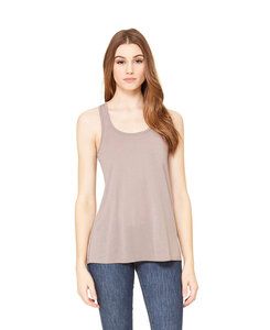 Bella+Canvas 8800 - Ladies' Flowy Racerback Tank Pebble Brown