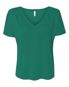 Bella+Canvas 8815 - Ladies Flowy V-Neck Drop-Sleeve Tee