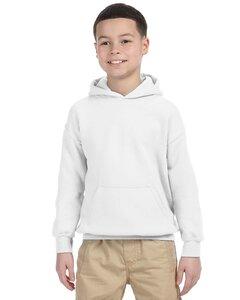 Gildan 18500B - Heavy Blend™ Youth Hooded Sweatshirt White