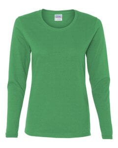Gildan 5400L - Heavy Cotton Missy Fit Long Sleeve T-Shirt Irish Green