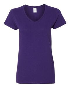 Gildan 5V00L - Ladies' Heavy Cotton V-Neck T-Shirt with Tearaway Label Purple