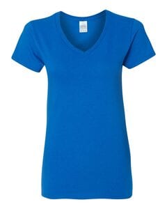 Gildan 5V00L - Ladies' Heavy Cotton V-Neck T-Shirt with Tearaway Label Royal blue