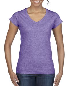 Gildan 64V00L - Ladies' Softstyle V-Neck T-Shirt Heather Purple