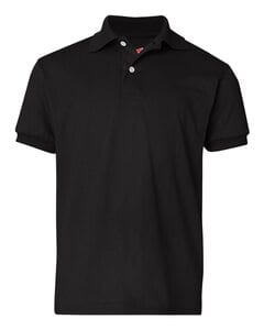 Hanes 054Y - Youth Jersey 50/50 Sport Shirt Black