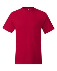Hanes 5190 - Beefy-T® with a Pocket Deep Red