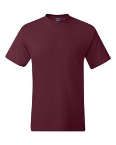 Hanes 5190 - Beefy-T® with a Pocket Maroon