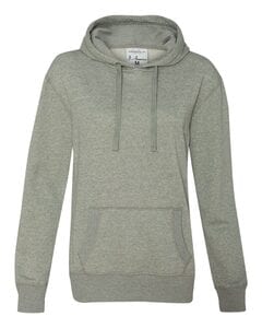 J. America 8860 - Ladies Glitter French Terry Hooded Pullover