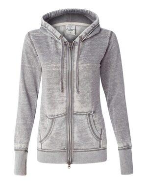 J. America 8913 - Ladies Zen Fleece Full-Zip Hooded Sweatshirt