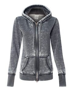 J. America 8913 - Ladies Zen Fleece Full-Zip Hooded Sweatshirt