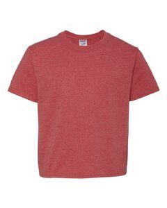 JERZEES 29BR - Heavyweight Blend™ 50/50 Youth T-Shirt Vintage Heather Red