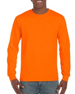 Gildan 2400 - Ultra Cotton™ Long Sleeve T-Shirt Safety Orange
