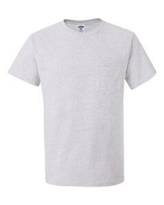 JERZEES 29MPR - Heavyweight Blend™ 50/50 T-Shirt with a Pocket Ash