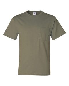 JERZEES 29MPR - Heavyweight Blend™ 50/50 T-Shirt with a Pocket Khaki