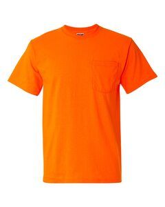 JERZEES 29MPR - Heavyweight Blend™ 50/50 T-Shirt with a Pocket Safety Orange