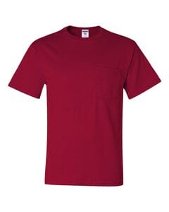 JERZEES 29MPR - Heavyweight Blend™ 50/50 T-Shirt with a Pocket True Red