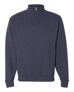 JERZEES 995MR - Nublend® Quarter-Zip Cadet Collar Sweatshirt Vintage Heather Navy