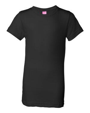 LAT 2616 - Girls Fine Jersey Longer Length T-Shirt