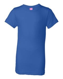 LAT 2616 - Girls' Fine Jersey Longer Length T-Shirt Royal blue