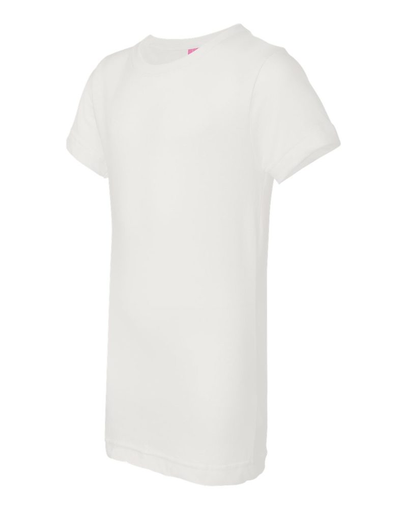 LAT 2616 - Girls' Fine Jersey Longer Length T-Shirt