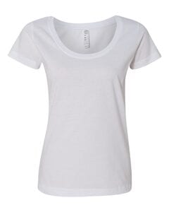 LAT 3504 - Ladies Fine Jersey Deep Scoop Longer Length T-Shirt