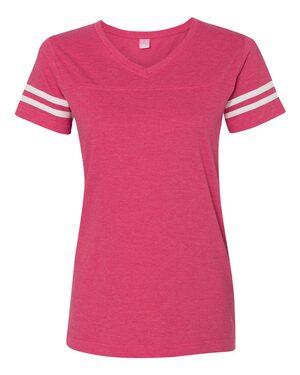 LAT 3537 - Ladies Vintage Football T-Shirt