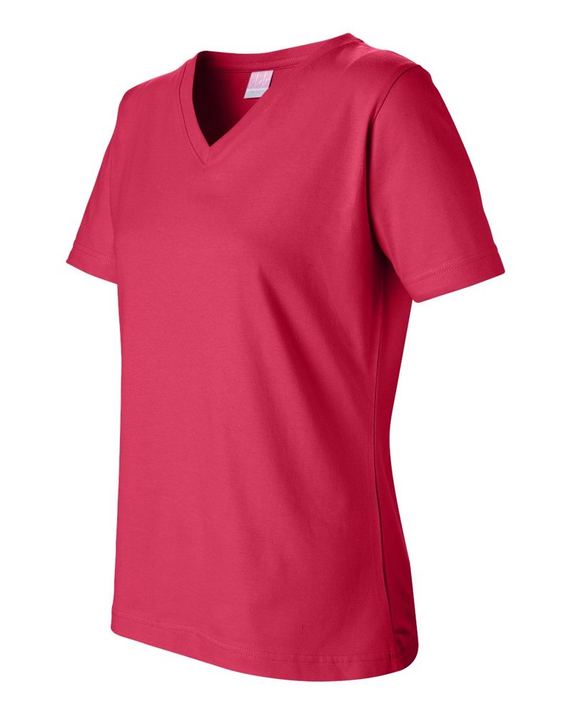 LAT 3587 - Ladies' Short Sleeve V-Neck T-Shirt