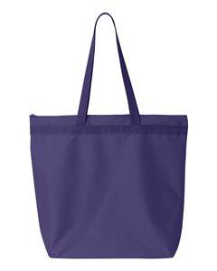 Liberty Bags 8802 - Recycled Zipper Tote Purple