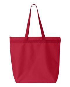 Liberty Bags 8802 - Recycled Zipper Tote Red