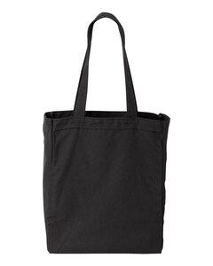 Liberty Bags 8861 - Gusseted 10 Ounce Cotton Canvas Tote Black