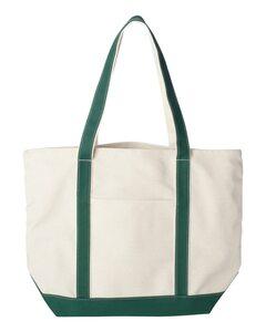 Liberty Bags 8872 - 16 Ounce Cotton Canvas Tote Natural/ Forest