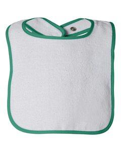 Rabbit Skins 1003 - Infant Terry Snap Bib w/ Contrast Color Binding Kelly