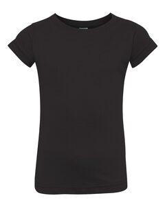 Rabbit Skins 3316 - Fine Jersey Toddler Girl's T-Shirt Black
