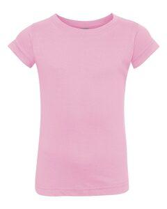 Rabbit Skins 3316 - Fine Jersey Toddler Girl's T-Shirt Pink