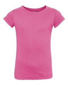 Rabbit Skins 3316 - Fine Jersey Toddler Girl's T-Shirt Raspberry