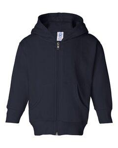 Rabbit Skins 3346 - Toddler Hooded Full-Zip Sweatshirt Navy