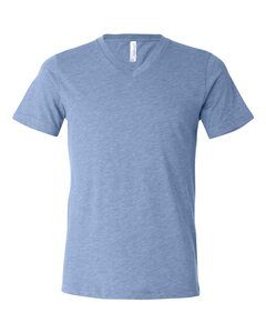 Bella+Canvas 3415 - Unisex Triblend V-Neck T-Shirt Blue Triblend
