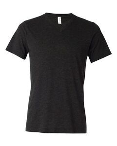 Bella+Canvas 3415 - Unisex Triblend V-Neck T-Shirt Charcoal-Black Triblend