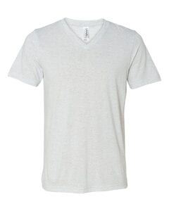 Bella+Canvas 3415 - Unisex Triblend V-Neck T-Shirt White Fleck Triblend