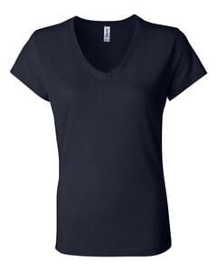 Bella+Canvas 6005 - Ladies' Short Sleeve V-Neck Jersey T-Shirt Navy