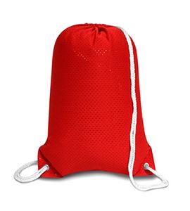 Liberty Bags 8895 - Jersey Mesh Drawstring Backpack Red
