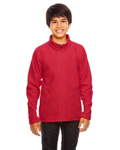 Team 365 TT90Y - Youth Campus Microfleece Jacket Sport Red