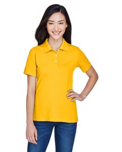 Harriton M265W - Ladies 5.6 oz. Easy Blend Polo Sunray Yellow