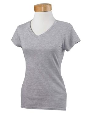 Gildan G64VL - Softstyle® Ladies 4.5 oz. Junior Fit V-Neck T-Shirt