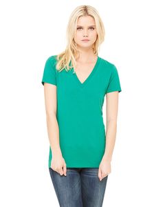 Bella+Canvas B6035 - Ladies Jersey Short-Sleeve Deep V-Neck T-Shirt