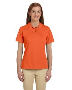 Harriton M200W - Ladies 6 oz. Ringspun Cotton Piqué Short-Sleeve Polo Team Orange