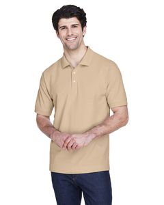 Devon & Jones D100 - Men's Pima Piqué Short-Sleeve Polo Stone