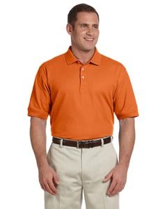 Devon & Jones D100 - Men's Pima Piqué Short-Sleeve Polo Deep Orange