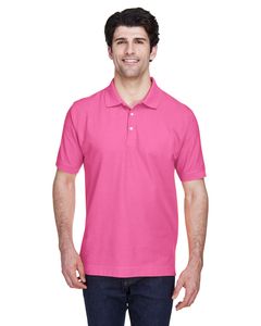 Devon & Jones D100 - Men's Pima Piqué Short-Sleeve Polo Charity Pink
